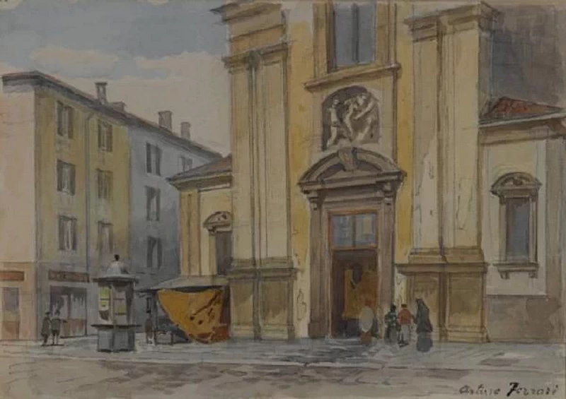 San Giovanni Laterano in via Tre Alberghi (anticamente Tre Re), 1890 - 1910, Civiche Raccolte Storiche. Museo di Milano